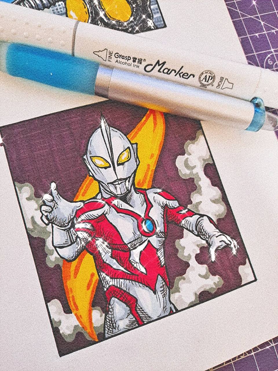 随手画贝利亚~贝老白 贝利亚黑化前的状态~造型能看出一丝凶狠~确实