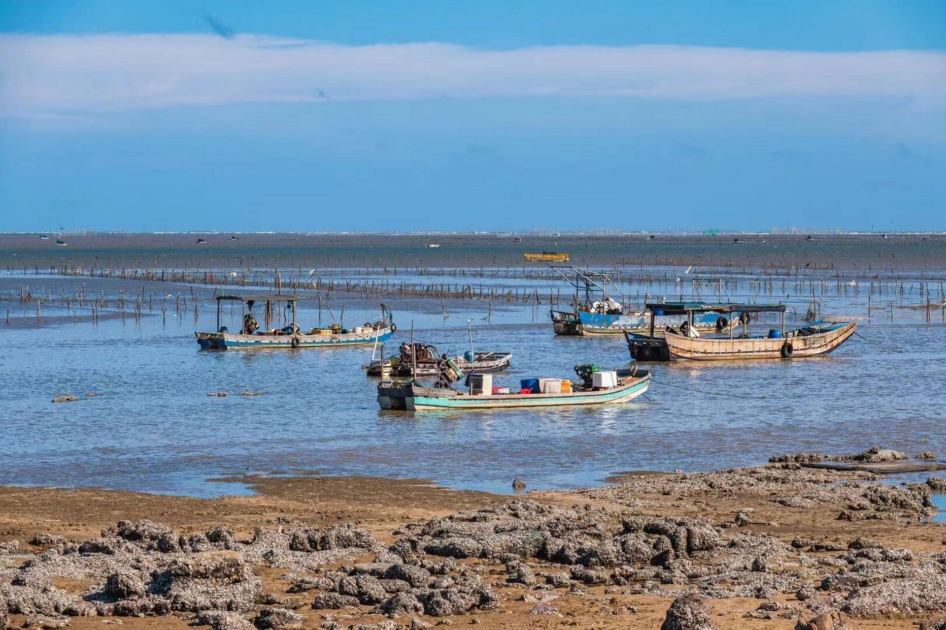 防城港旅游之簕山古渔村 阳光,沙滩,渔船,赶海,古渔村 这里就是位于