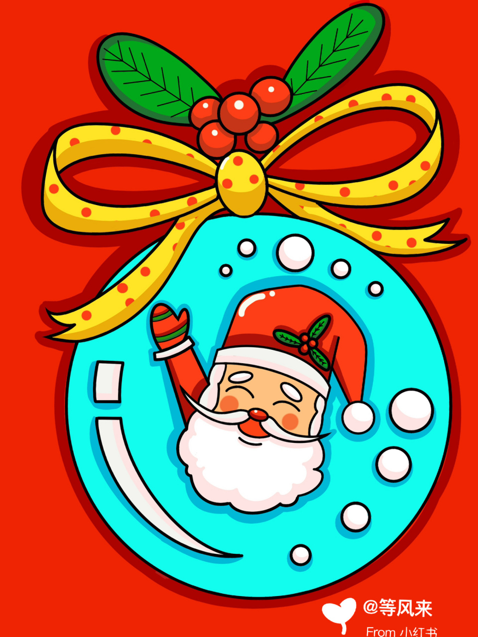 圣诞节90圣诞老人91儿童画 简笔画 创意画 适合4～6岁儿童哦 带