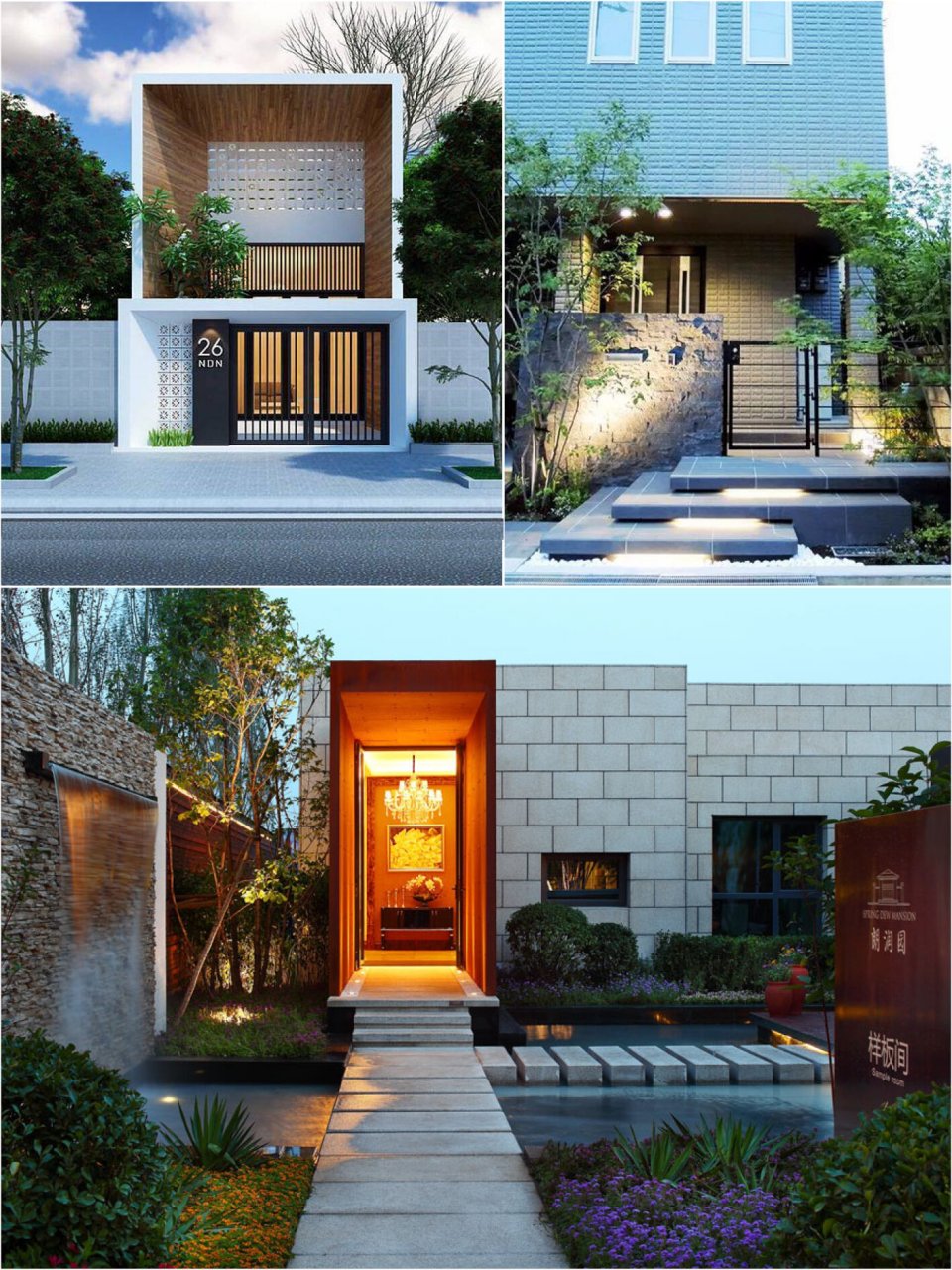 100款院门入口丨美好庭院梦丨新中式,现代风 拥有一个属于自家人的