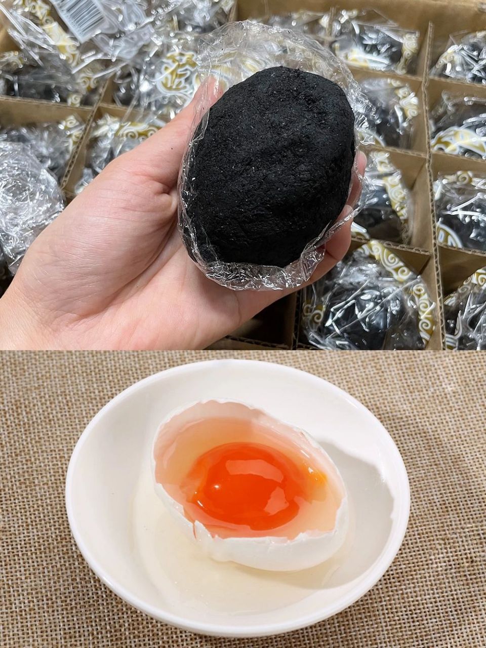 真正好吃的咸鸭蛋要用草木灰腌97蛋黄更香 91草木灰腌制采用植物