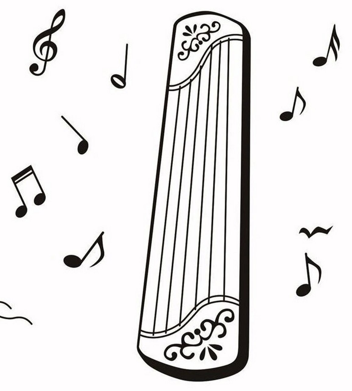 简笔画,乐器