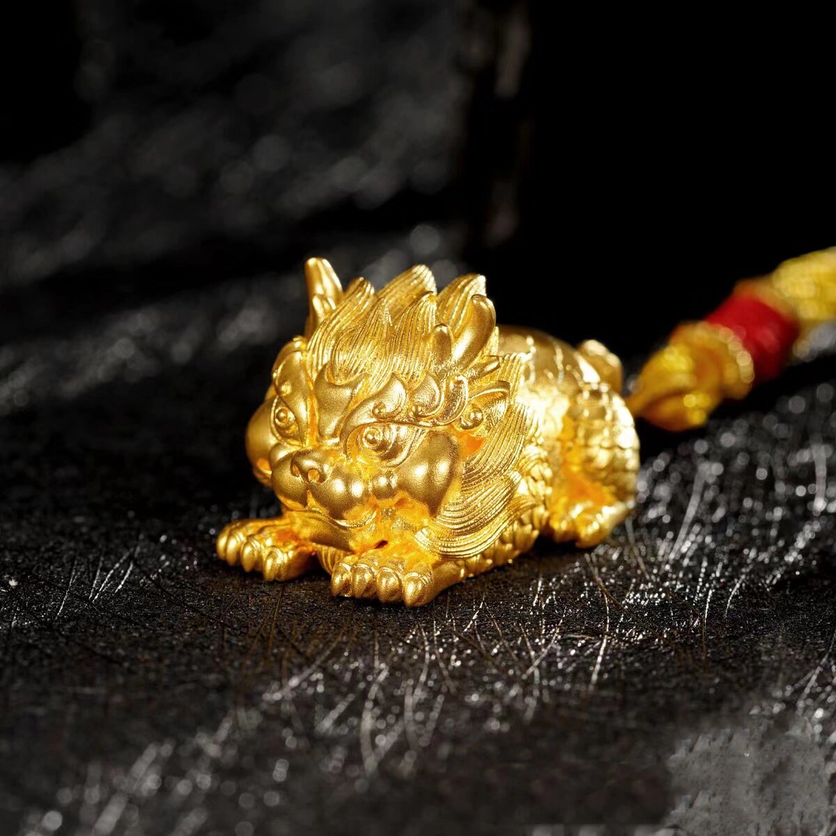 可爱的黄金足金麒麟,超喜欢!