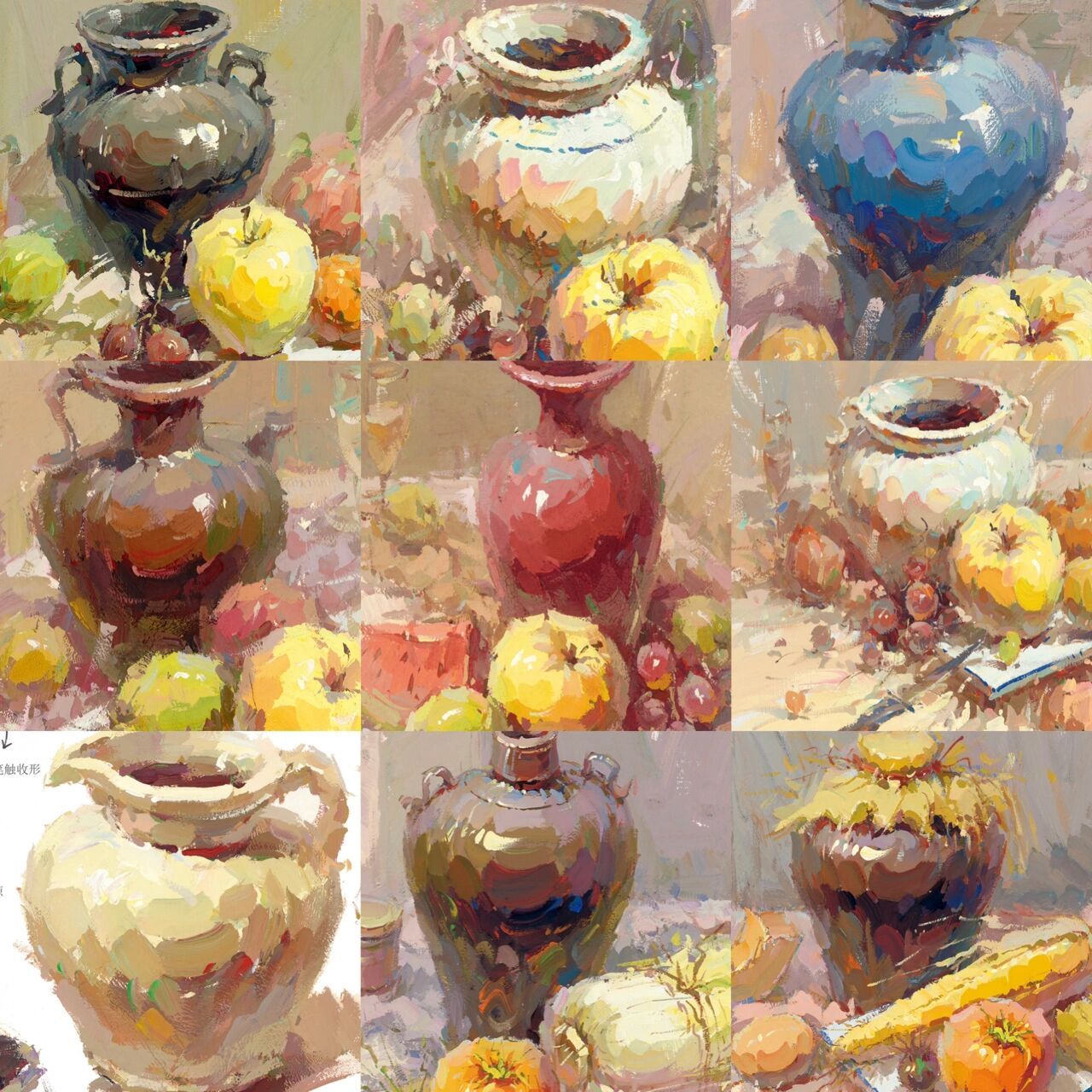 美术生相爱相杀的五颜六色奇型怪状的罐子 色彩静物罐子大全,精品色彩