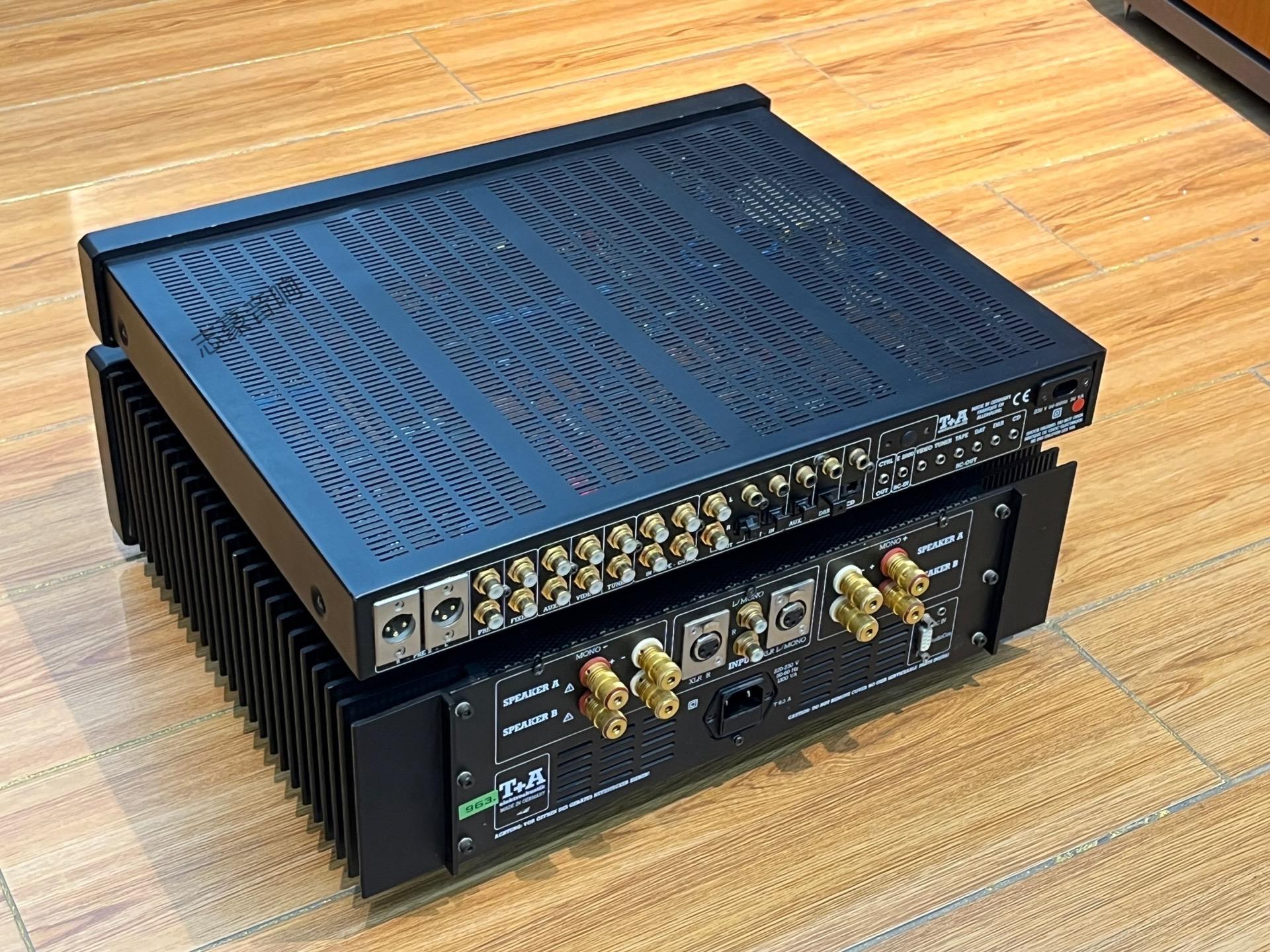德国t a p3000前级a3000后级功放 t a 中期旗舰3000系列前后级 外观