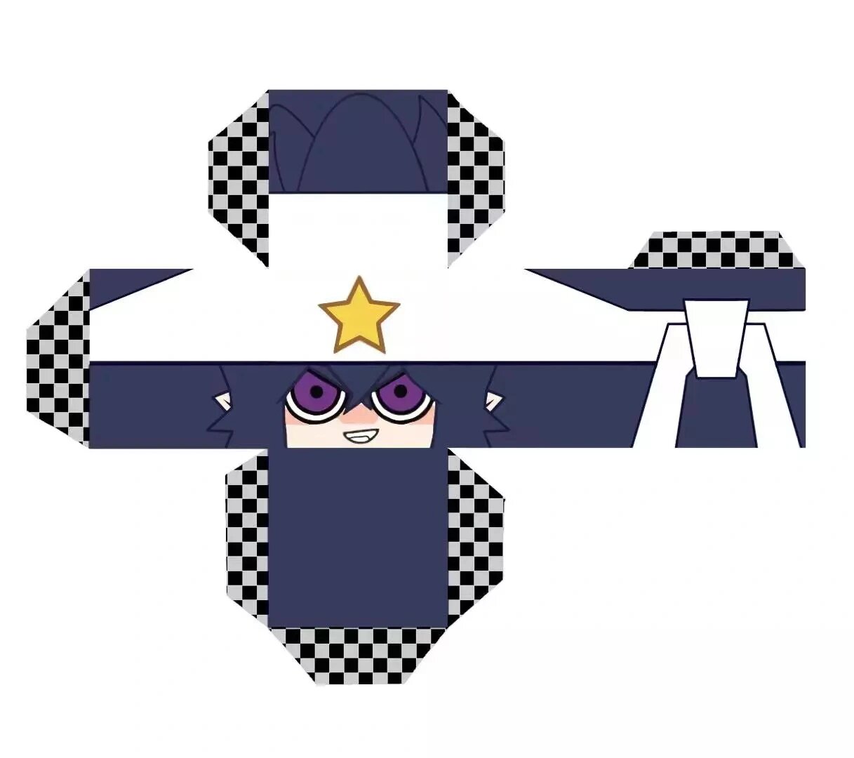 凹凸世界方块头图纸 这边丢一个