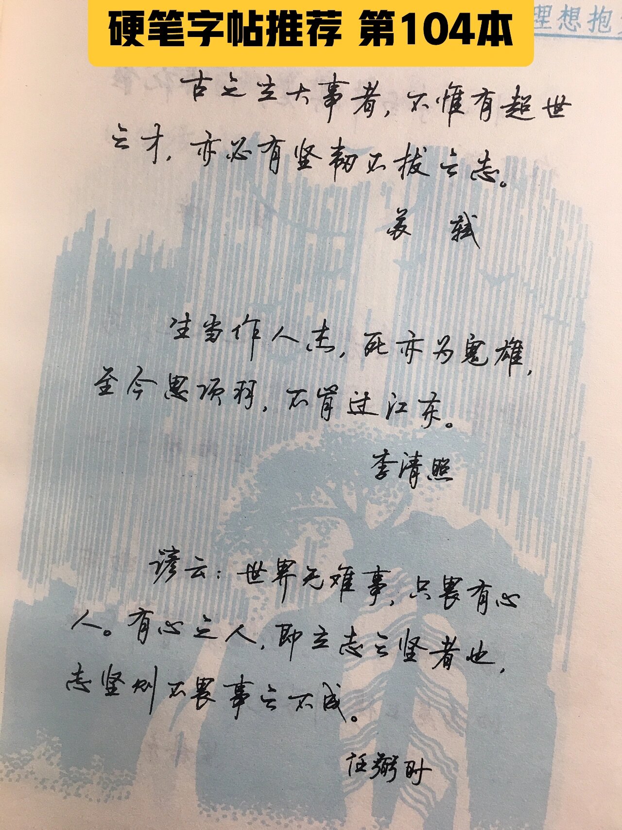 104 名人名言钢笔行书字帖