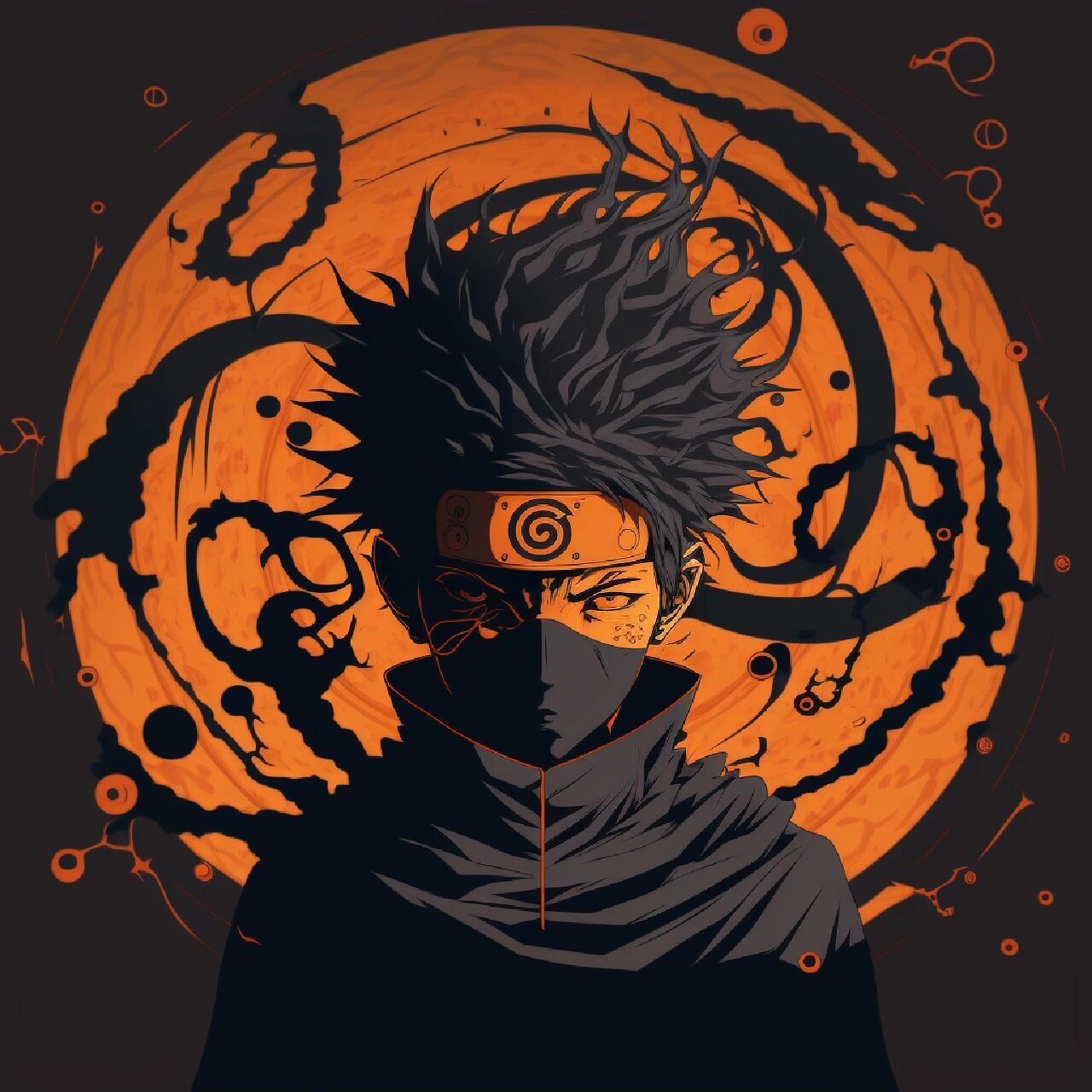 ai生成·火影忍者宇智波带土风格头像