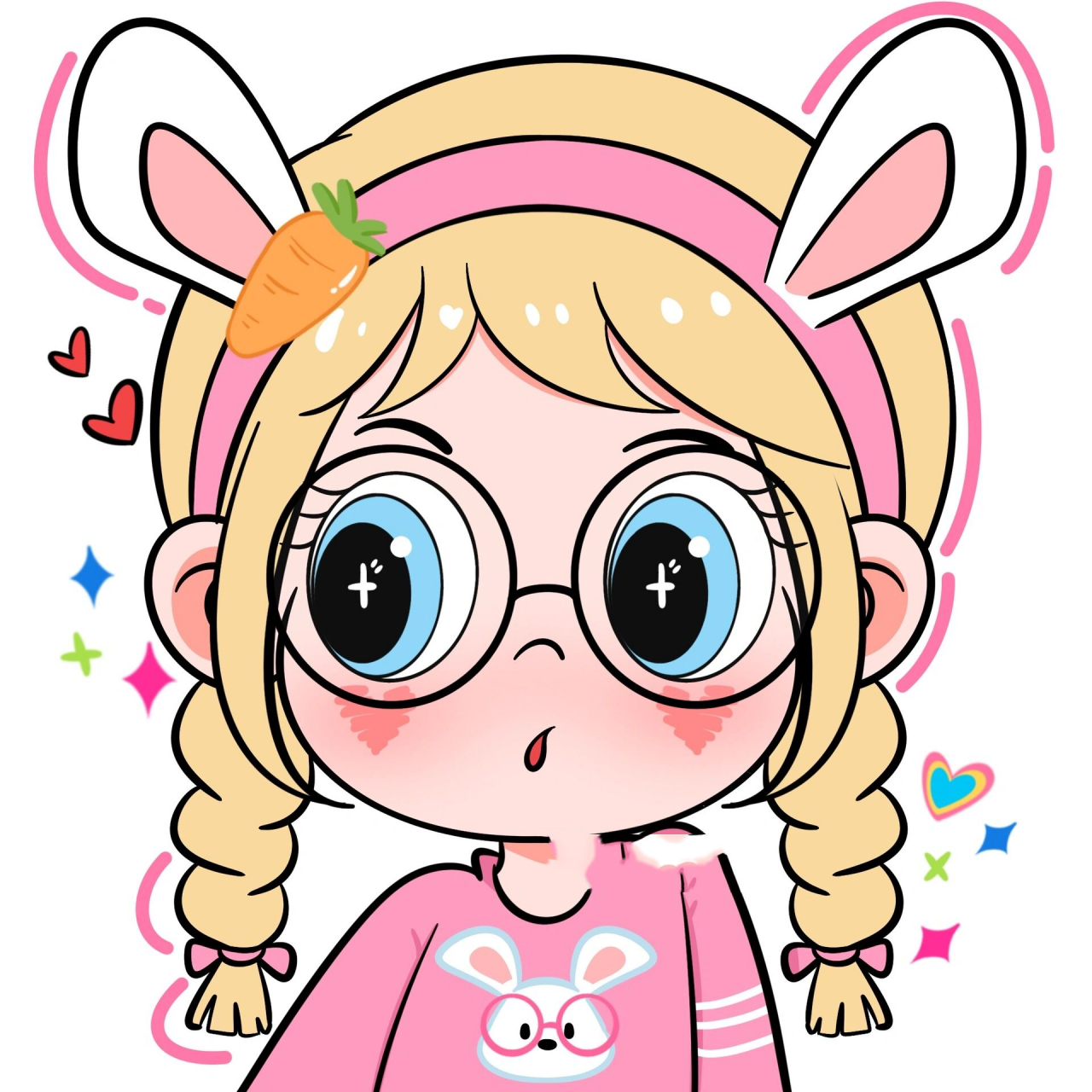 可爱女生头像-星蝶公主|可爱小兔子 可爱女生头像-星蝶公主 一只可爱