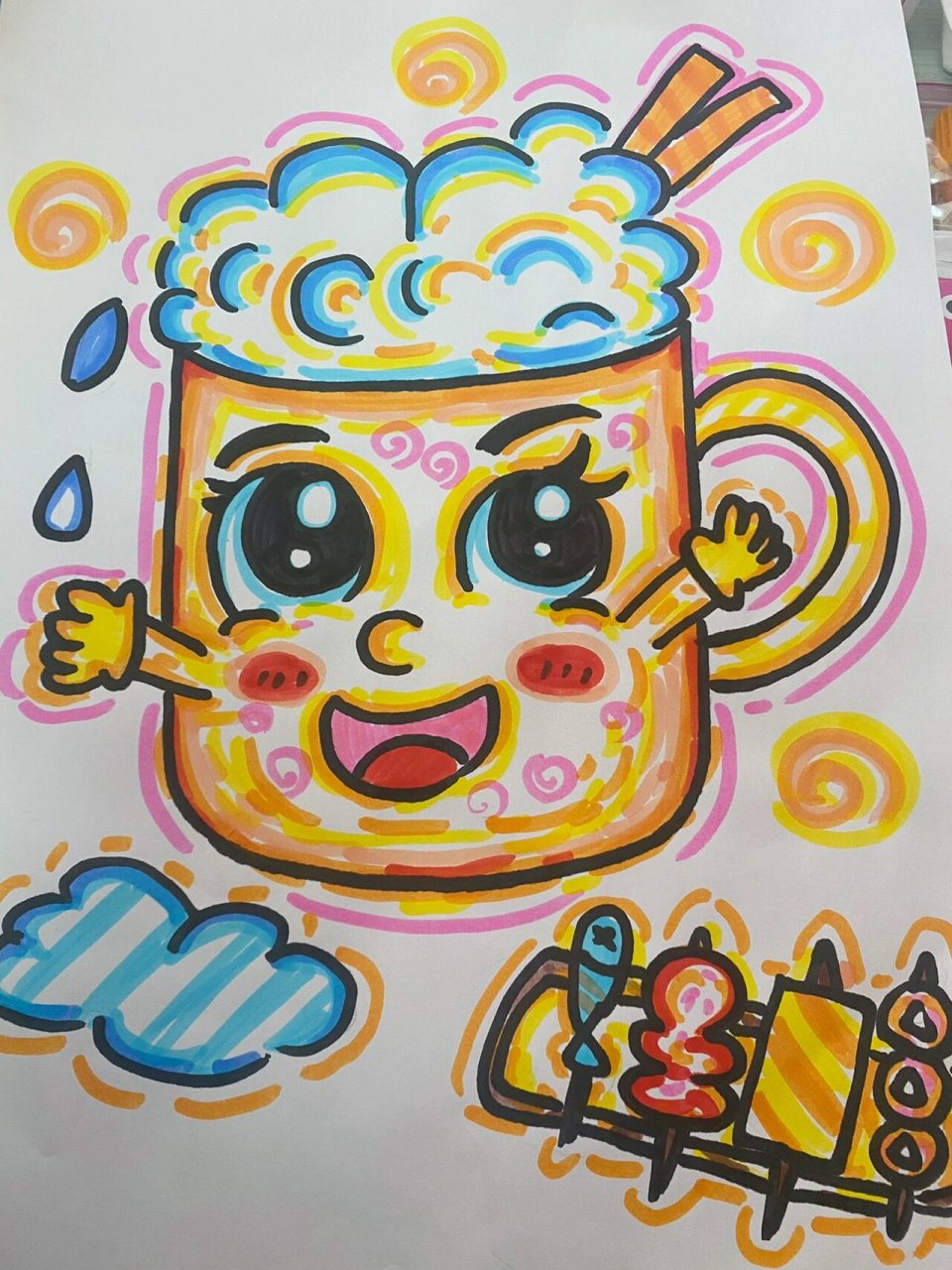 杯子简笔画