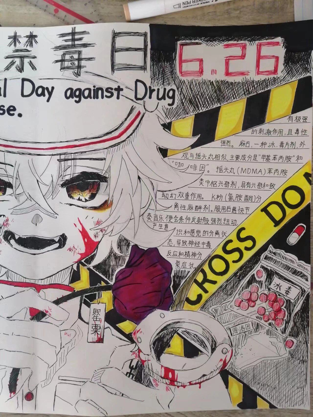 国际禁毒日手抄报