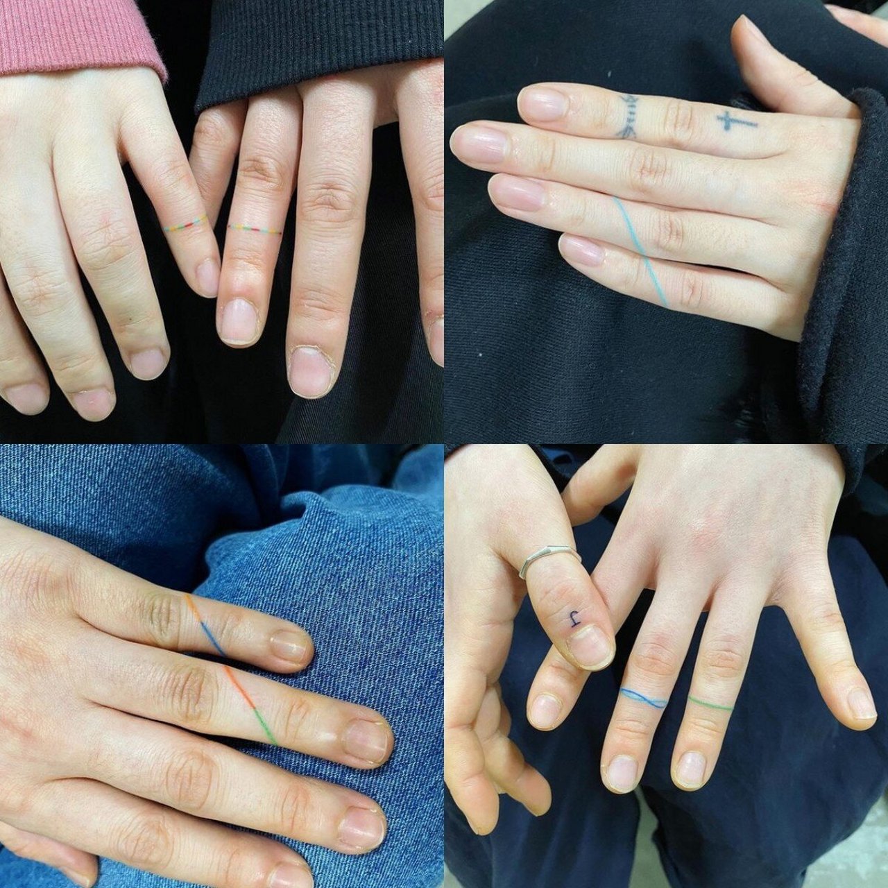 手指纹身|极简线圈戒指61ins小清新纹身合集 戴一个永远不会掉的