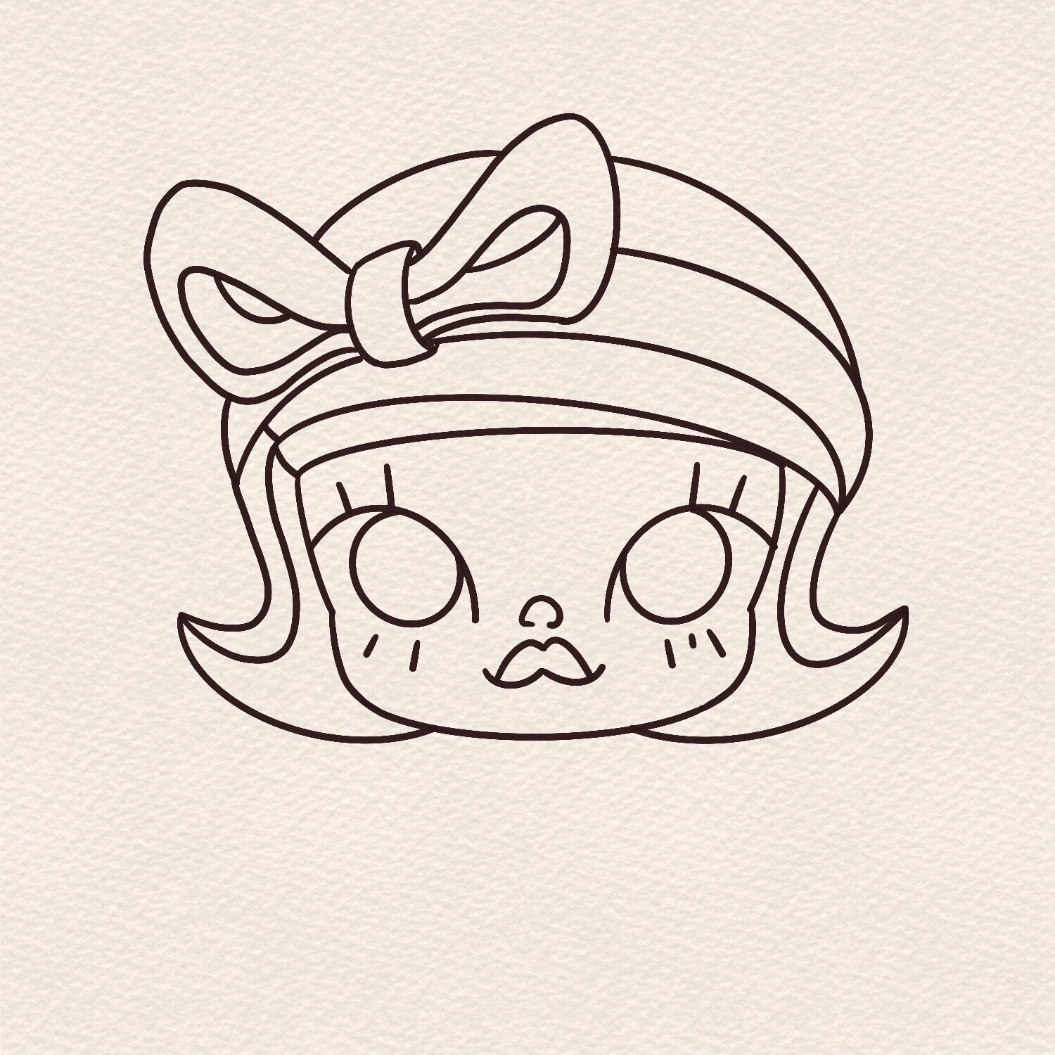 molly,也好爱她这小模样啊 简笔画教程|每日一画|泡泡玛特盲盒手绘