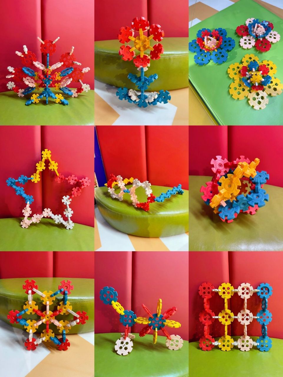 雪花片积木搭建参考 雪花片积木,激发宝宝想象力,锻炼宝宝手部精细