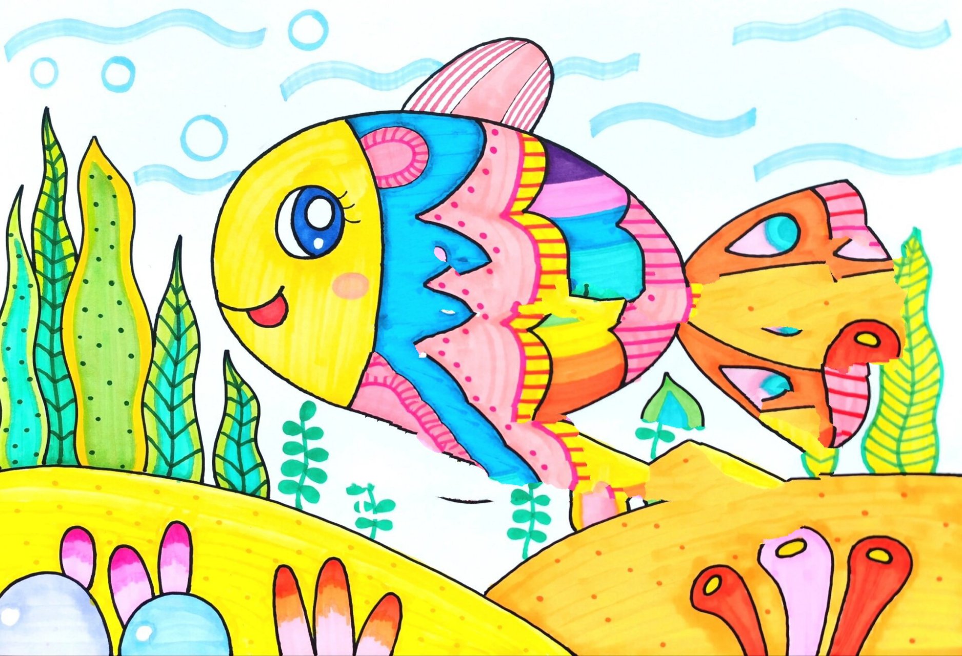 可爱儿童画—海底探险合集 原创作品临摹请注明出处奥979797