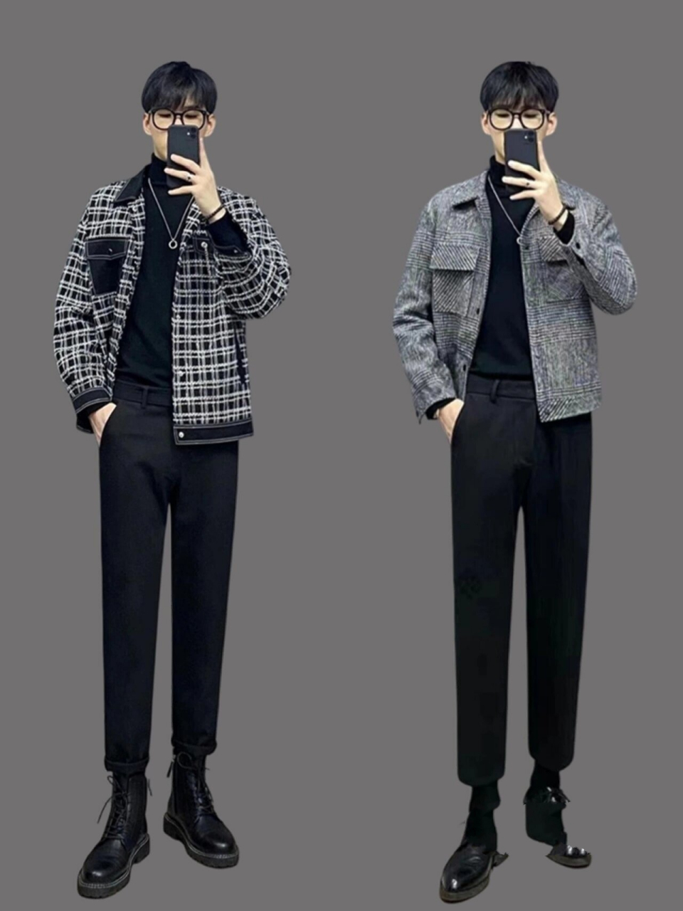 30岁男士休闲穿搭90韩系简约通勤男装搭配  不同色系搭配有不同的