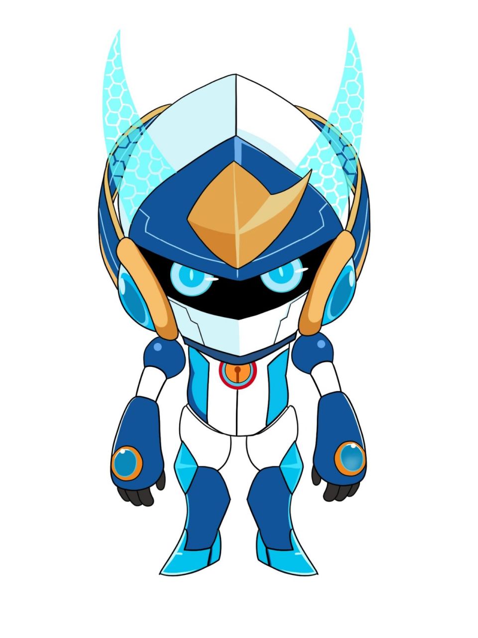 打卡喜羊羊与灰太狼13机械喜羊羊(含线稿)