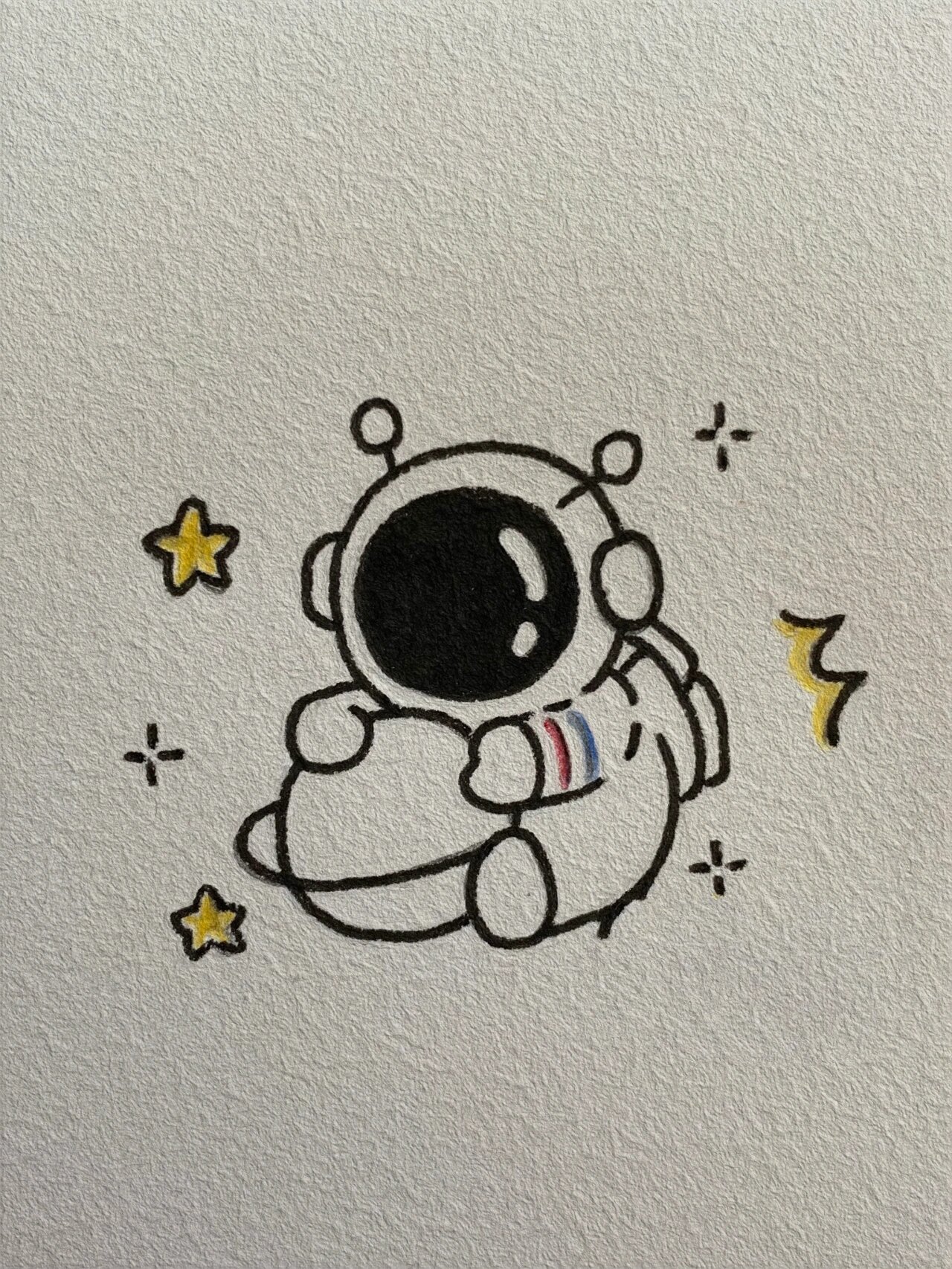 教你画可爱的宇航员