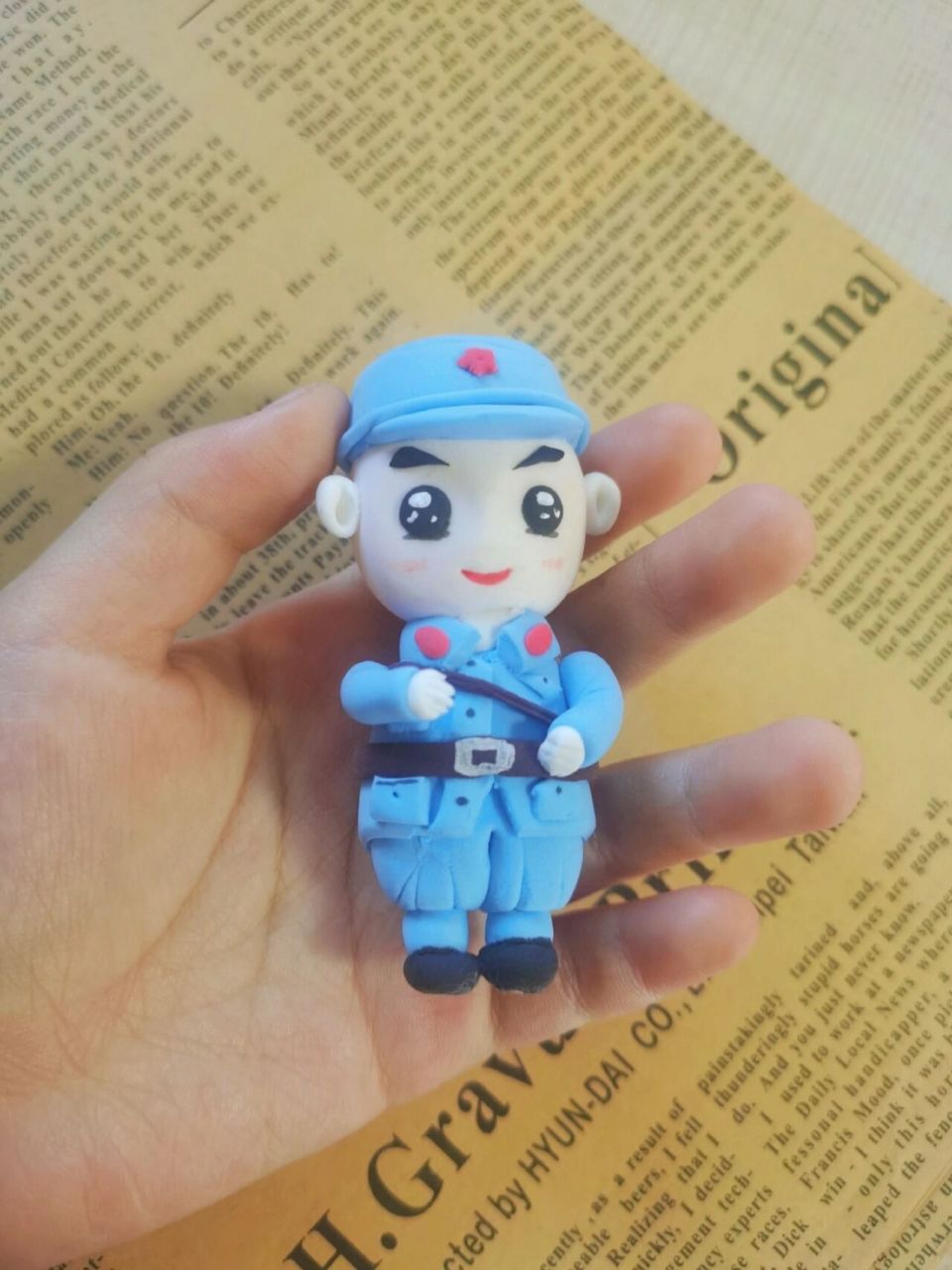 【粘土】八路军小战士 日复一日的生活也会有新的快乐!