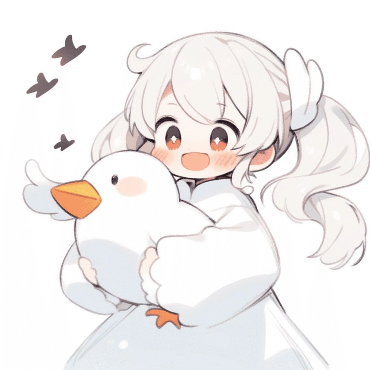 可爱头像|大白鹅ne 抱抱我的大可爱