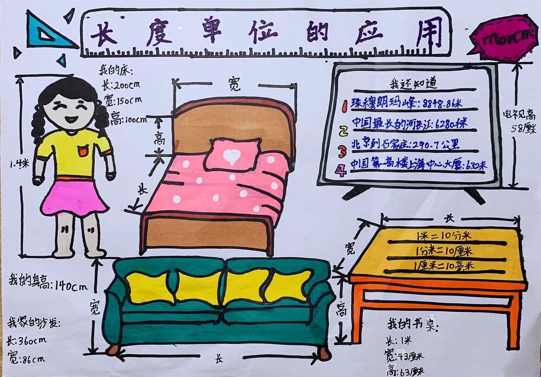 三年级数学手抄报