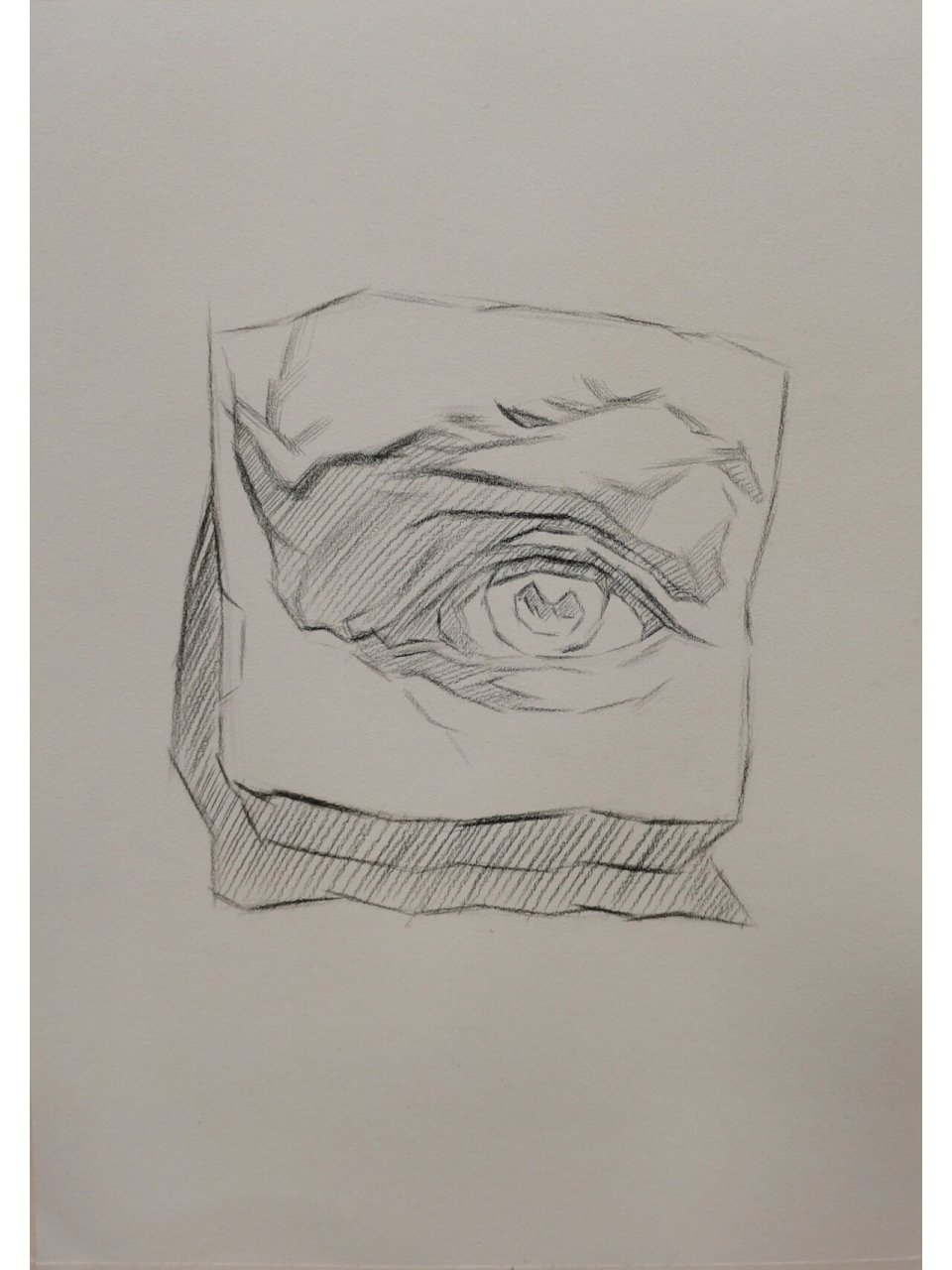 石膏五官 眼睛 正面