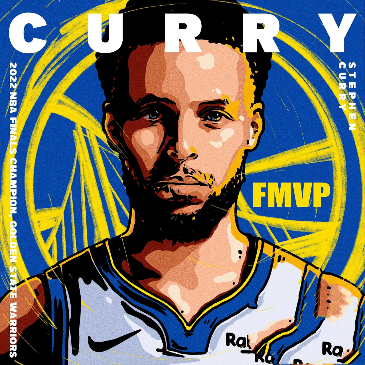 库里|库里插画头像,完整版!