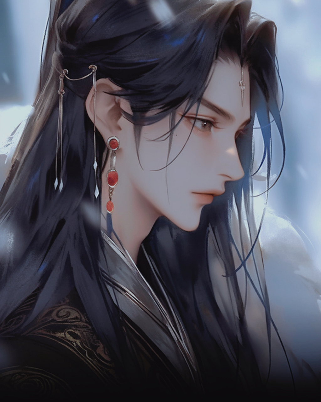 浓颜系古风男子          朋友在做文游,总要我给她做古风美男,参考了