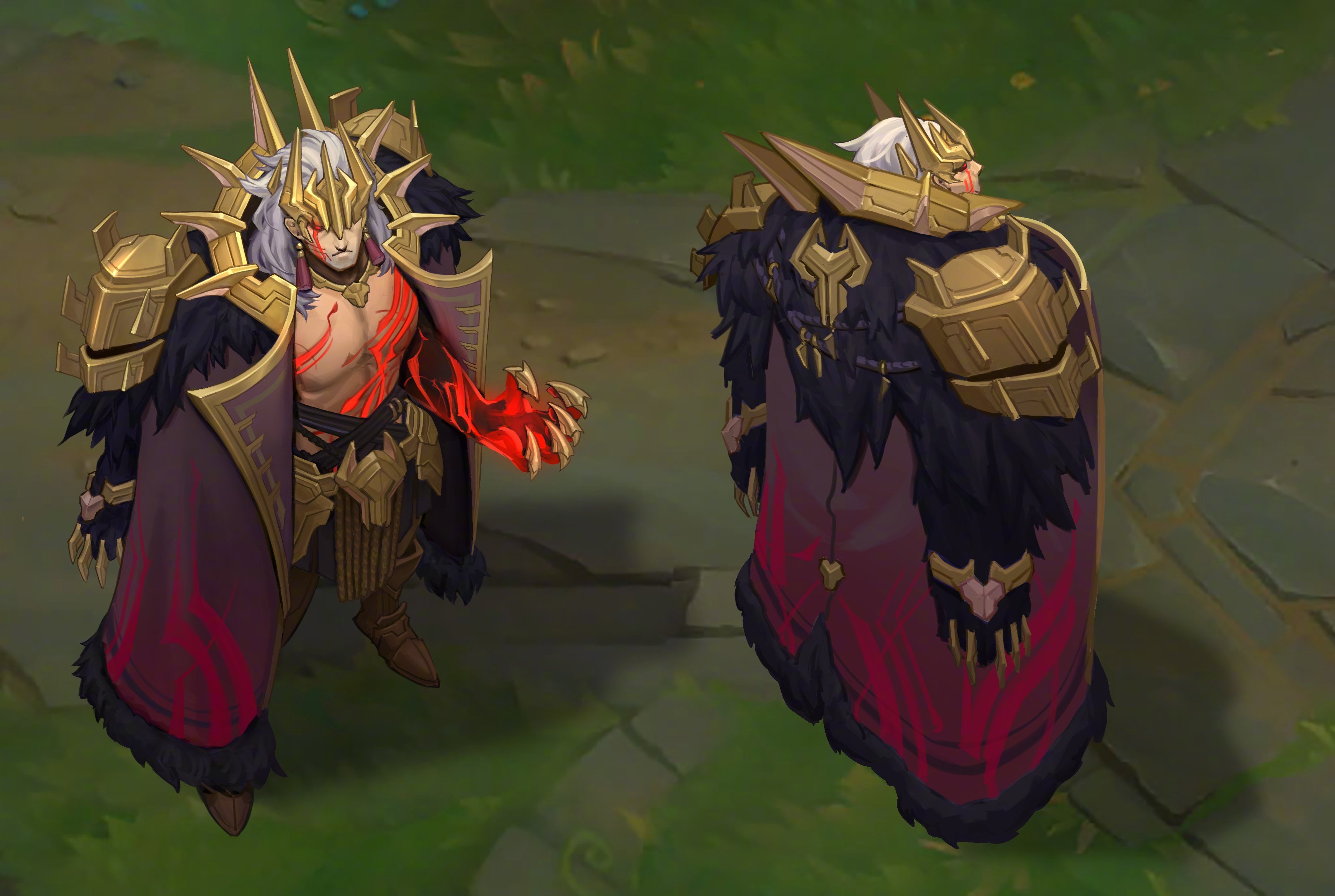 英雄联盟狼神英灵皮肤# 设计师pikat分享了