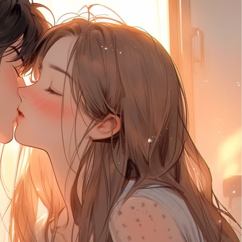 情侣头像丨纯爱吻