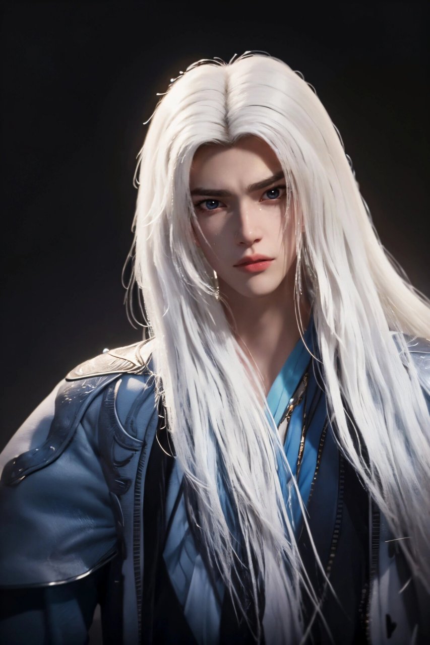 你们要的王林白发造型来了