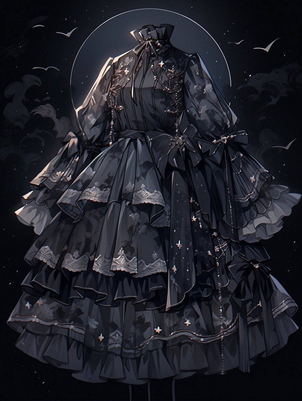 哥特式夜礼服🌙✨✟ 上期哥特洛丽塔很多人喜欢～所以再更一期