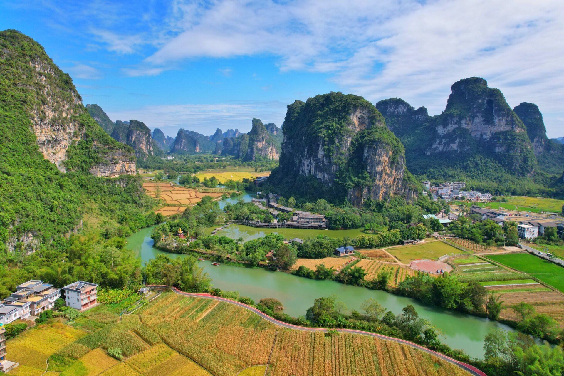 崇左明仕田园避坑 06看多了西部的雪山,草原,湖泊,对广西的俊秀景色