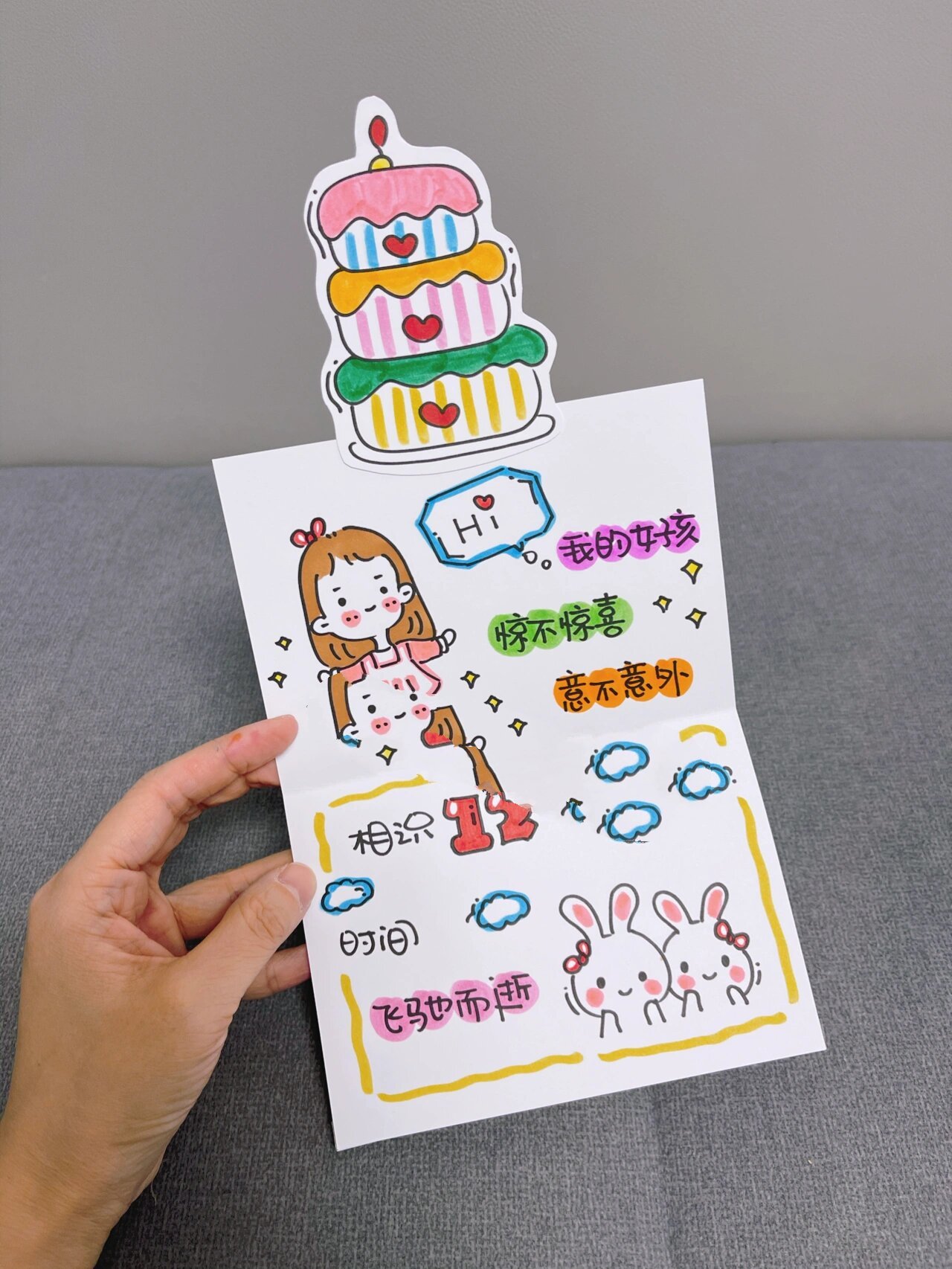 致闺蜜,感动闺蜜的生日祝福贺卡