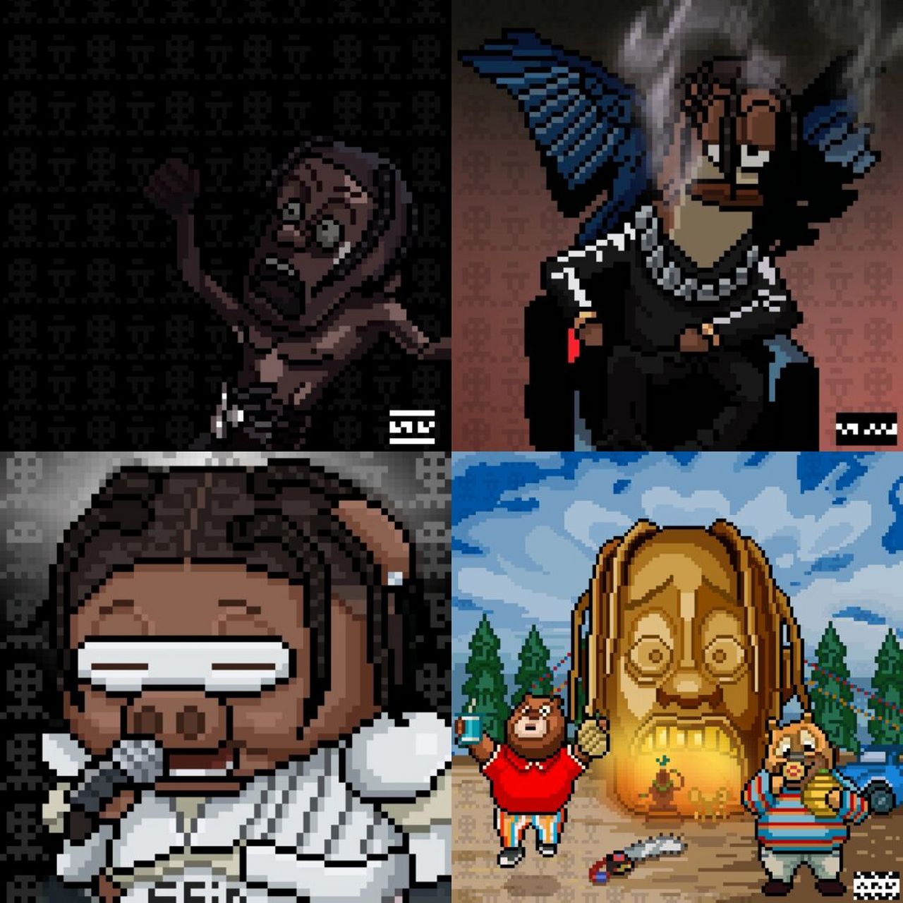 travisscott# #utopia# #像素画##专辑封面##恶搞