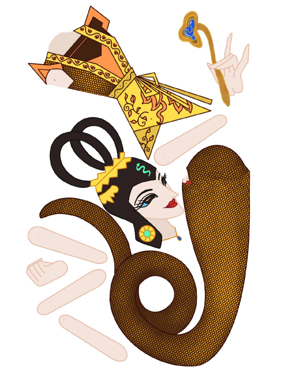 印在卡纸,热缩片上应该都可以制作出皮影角色 后面年内会陆续分享葫芦