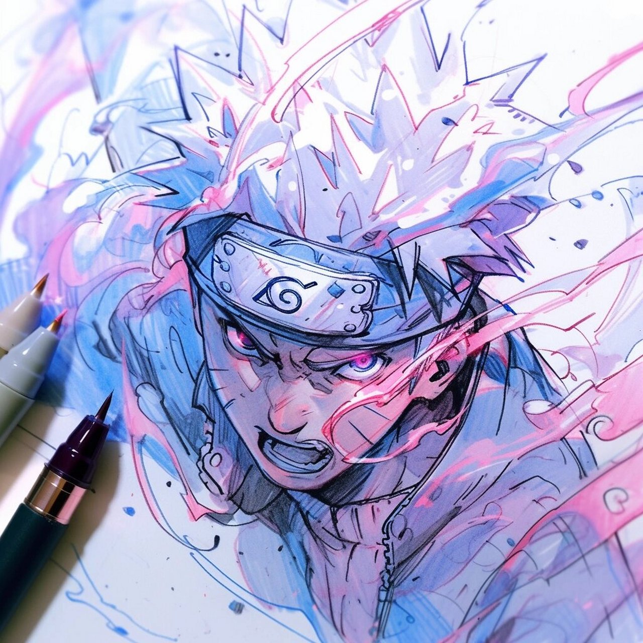 素描火影忍者 这种画风你喜欢吗?