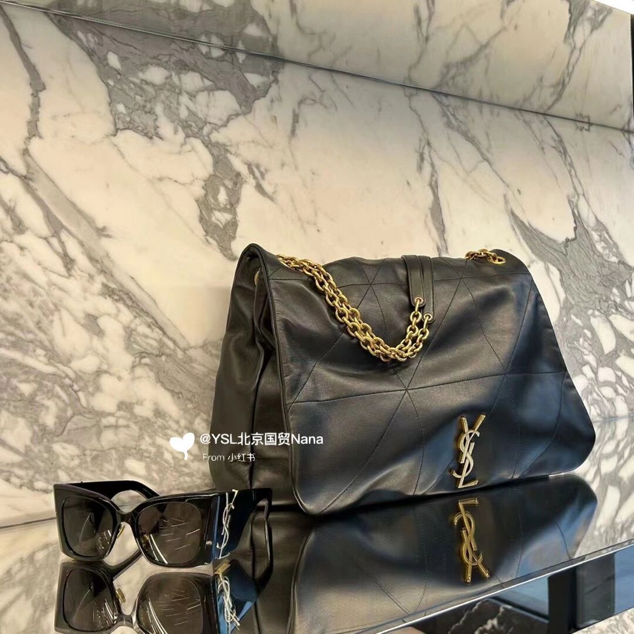 ysl jamie一款很轻很百搭的单品                   谁说大包就会很重