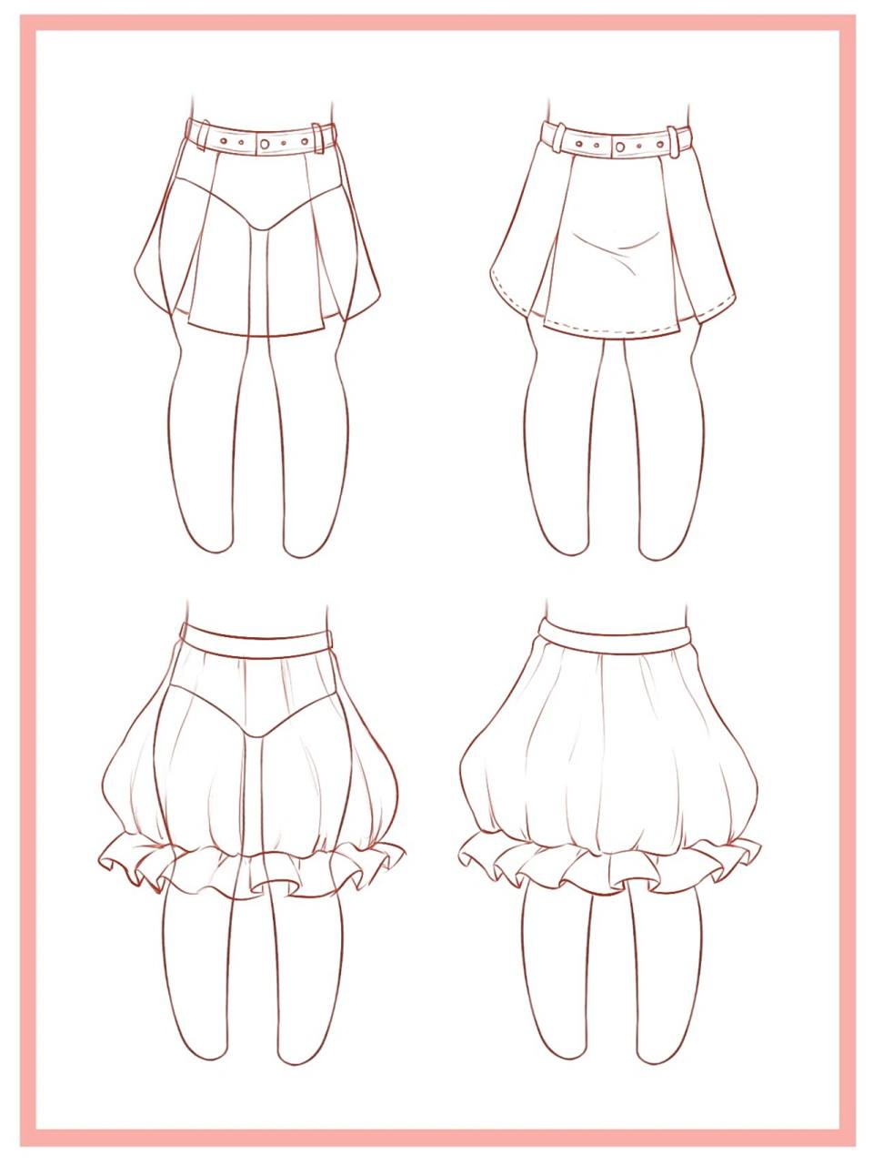 到底有多简单,超绝的q版小裙子画法!