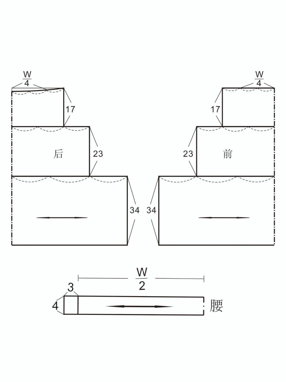 蛋糕裙制版打样裁剪图 今天分享蛋糕裙的纸板 话说哪个女孩子家里还没