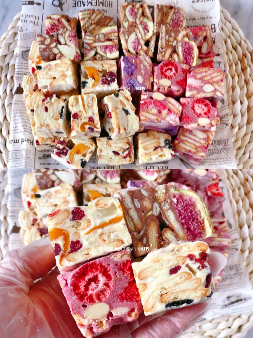 雪花酥,牛轧糖可以做起来了75今天解锁三种口味的雪花酥做法,新手零