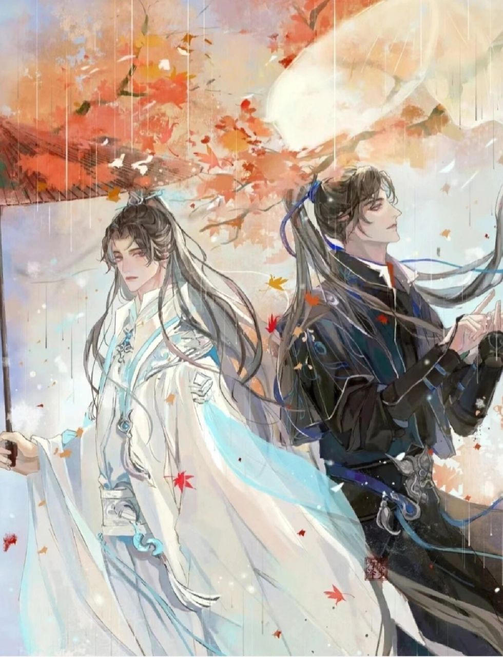 找到两张好看图片《海棠微雨共归途》