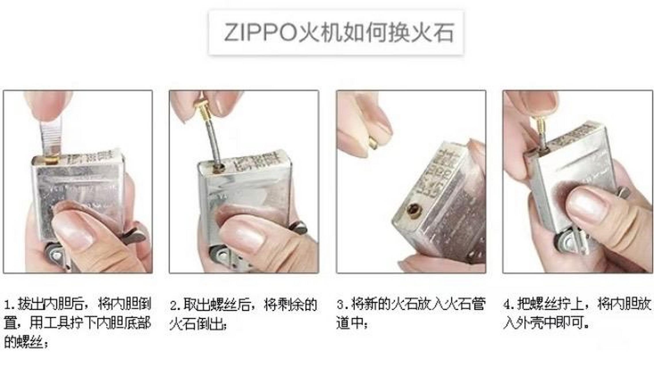 zippo打火机加油方法.