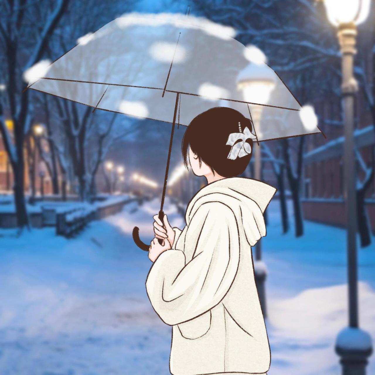 女生头像 | 冬季头像 | 雪天头像 你那里下雪了吗?