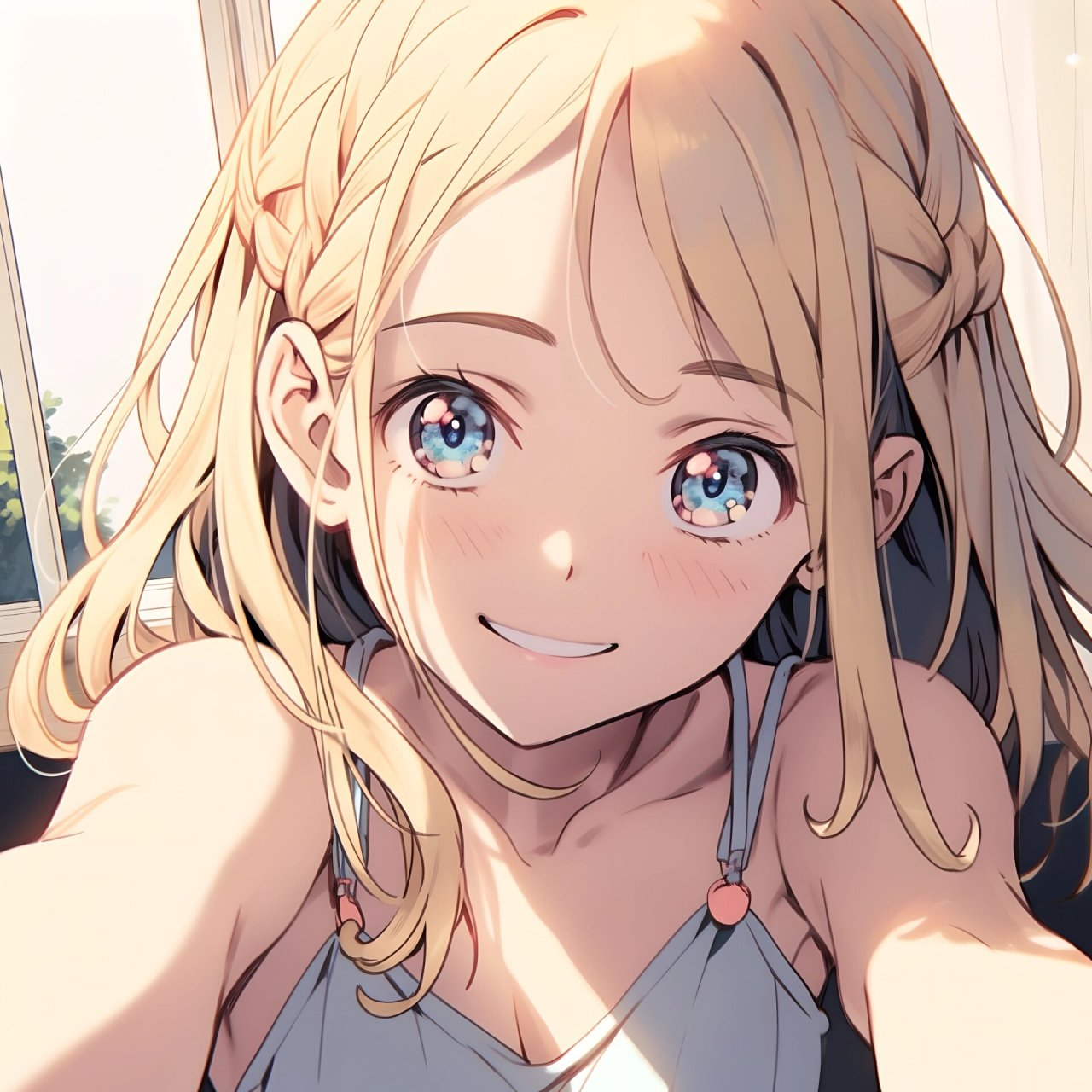 5250金发蓝瞳少女头像5250