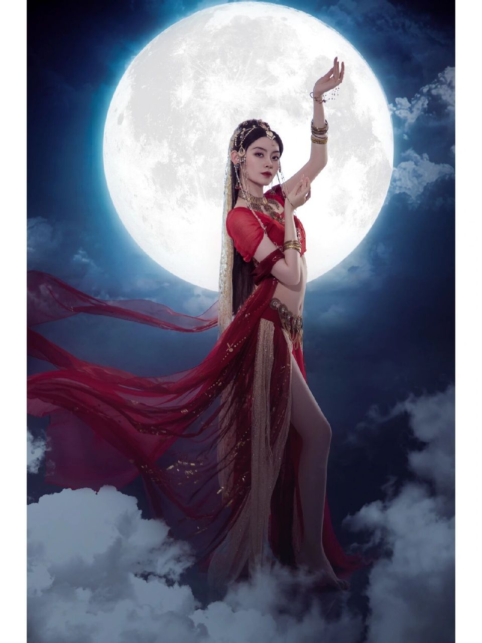 月色下的西域舞姬 | 95西安约拍 拍了那么多西域舞姬来一个月下美人