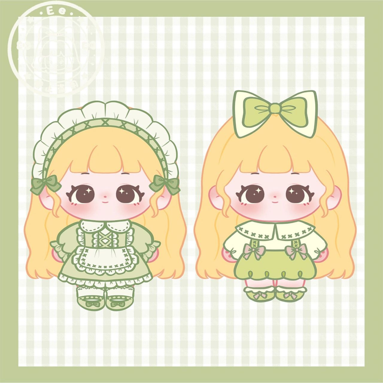 棉花娃娃换装贴纸⑦ 是哪个宝说要绿色系的呀