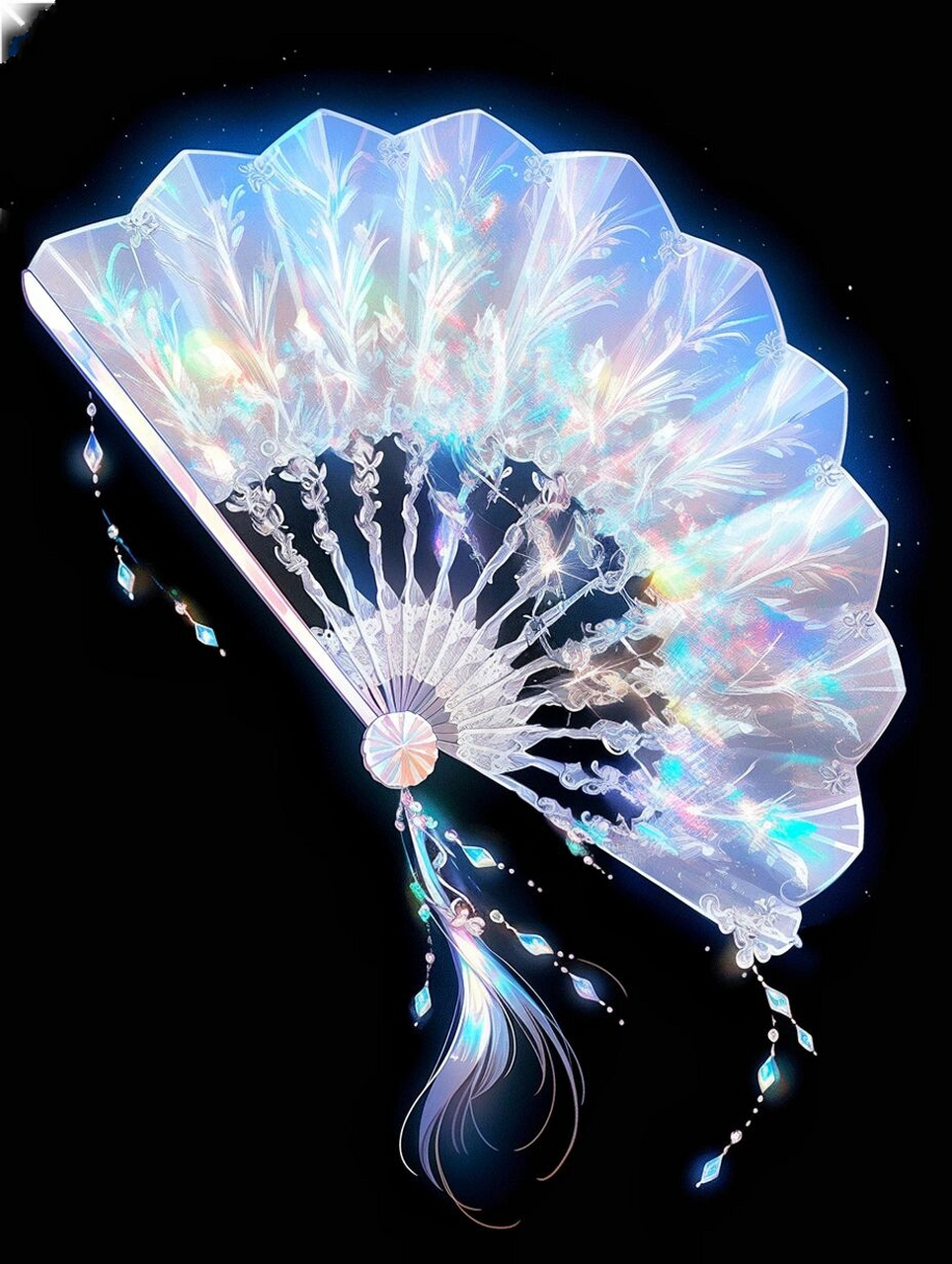 78图文设定|10款冰系扇子法宝|原创灵感自取  十个冰系扇子设定