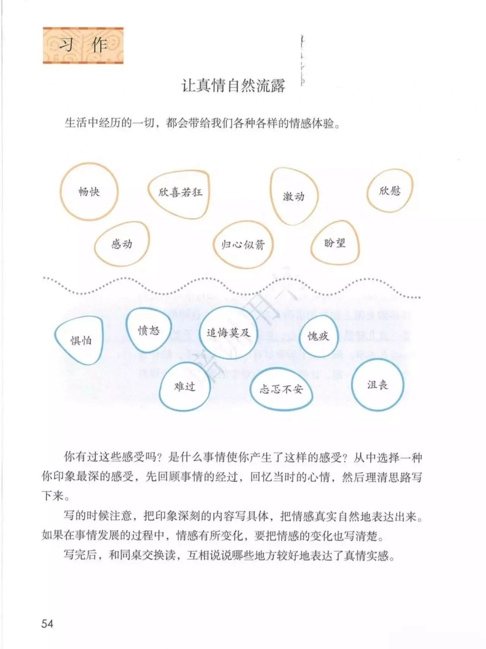 六下3单元作文《让真情自然流露》提纲范文