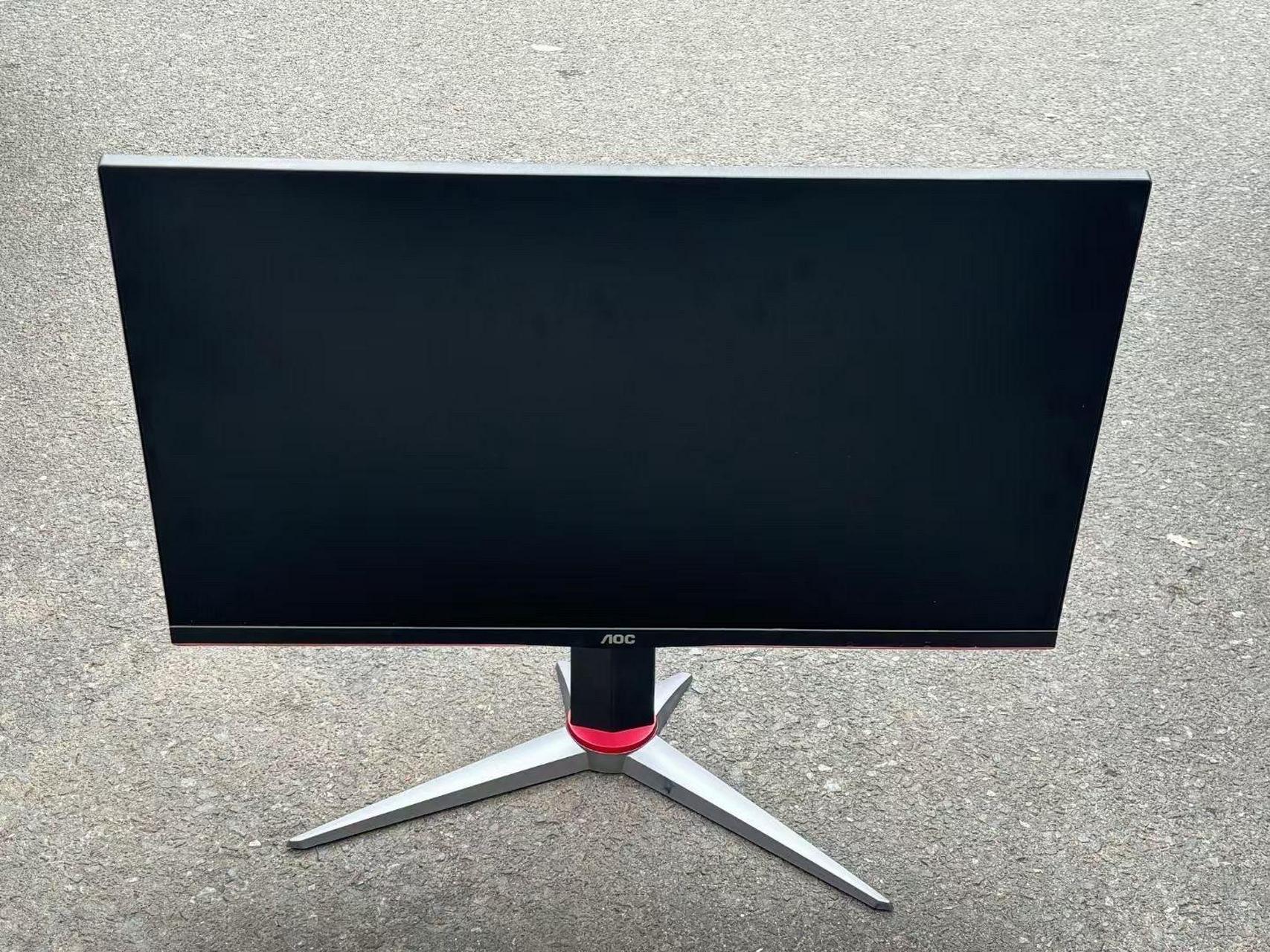 aoc27g2g4 27寸直面144hz  ips无边框显示器可旋转升降 1080分辨率
